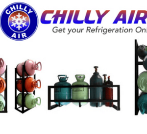 Refrigerant Racks - CoolMaster Tank Rack – 1x50lb, 2x30lb (Nitrogen/Oxygen/Acetylene)